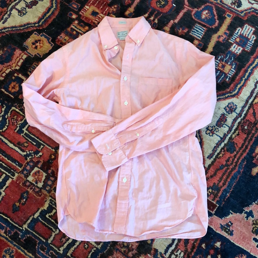 Men's Pink Button-Down Shirt